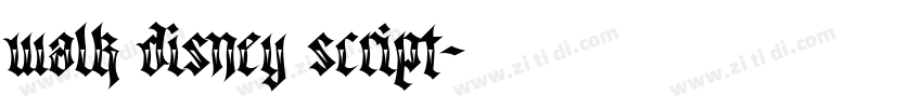 Walk Disney Script字体转换 Walk Disney Script字体转换